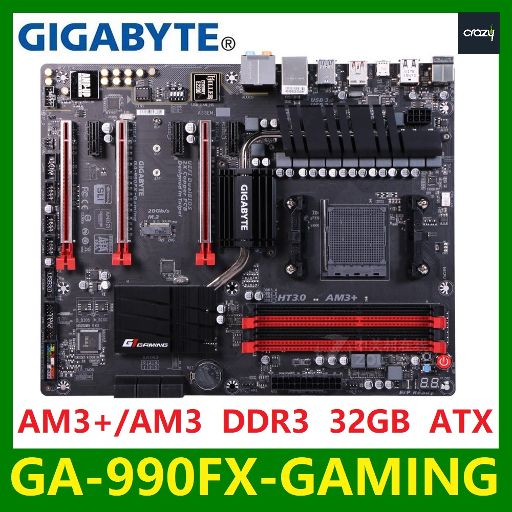 GIGABYTE GA-990FXA-UD5 Desktop Motherboard AMD 990FX 970a Socket AM3