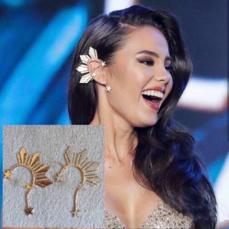 Miss Chic Catriona Gray Miss Universe Shine Stone Ear Cuff Inspired