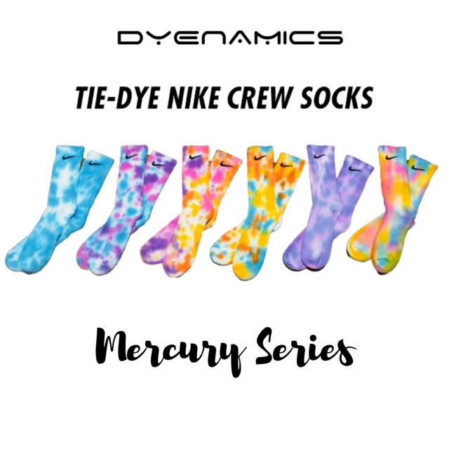 nike tie dye crew socks