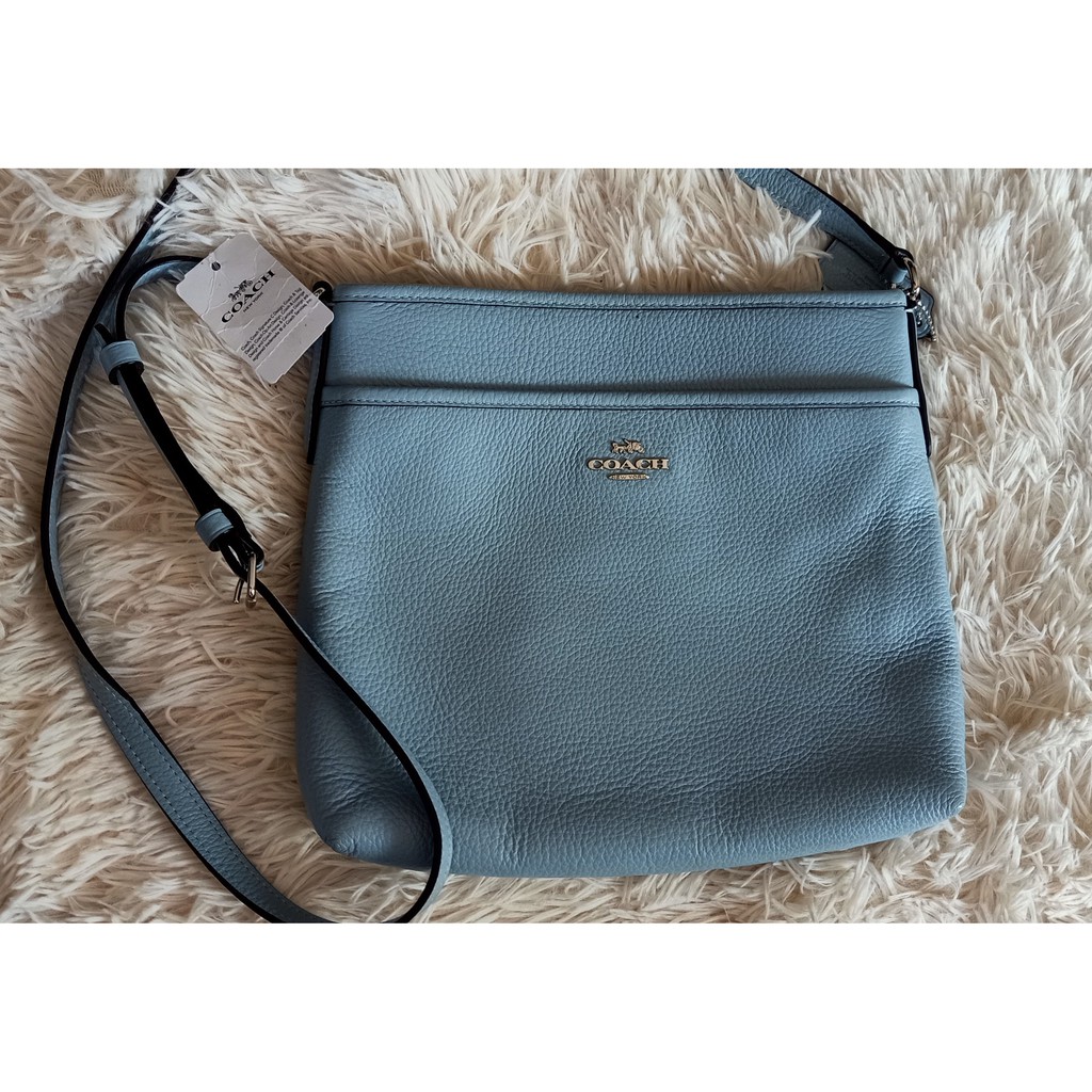 light blue coach crossbody