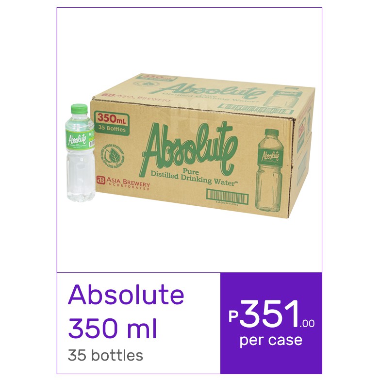 Absolute Distilled Water And Summit Natural Water By Per Case Metro Manila Express Shopee Philippines