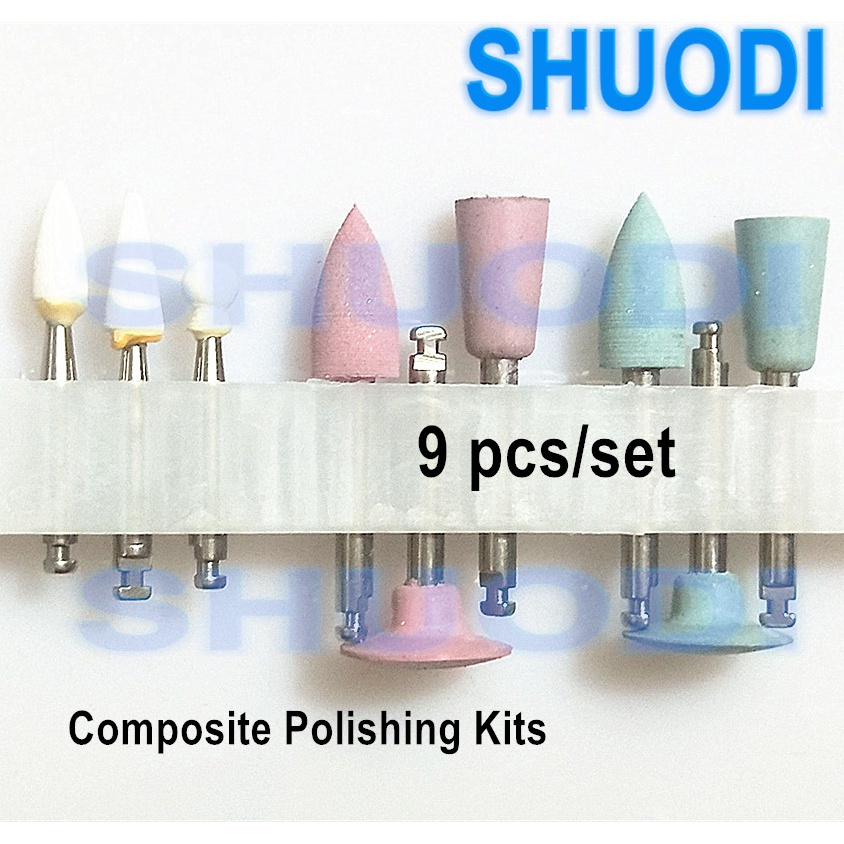 Dental Composite Polish Kit Porcelain PolisherTeeth Polishing Bur Metal ...