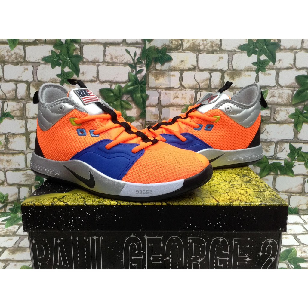 paul george shoes mens orange