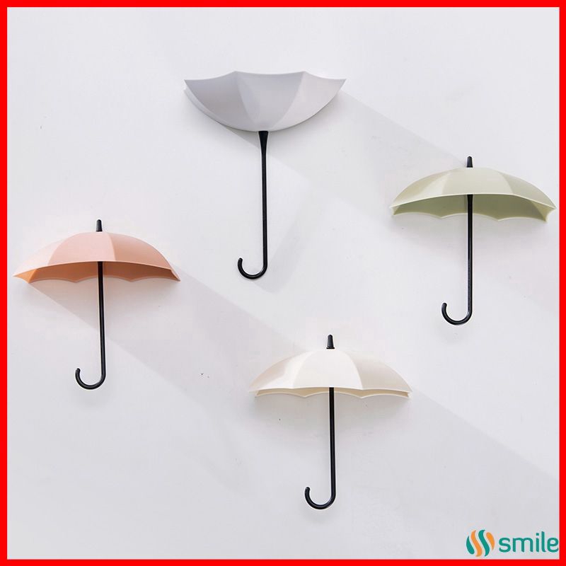 Creative Umbrella Shaped Key Chain Frame Home Decor Kitchen Bathroom Accessories Wall Hook Bl Shopee Philippines