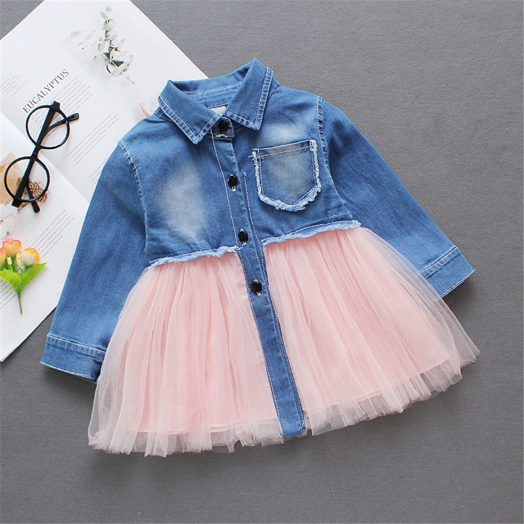 denim baby girl dress