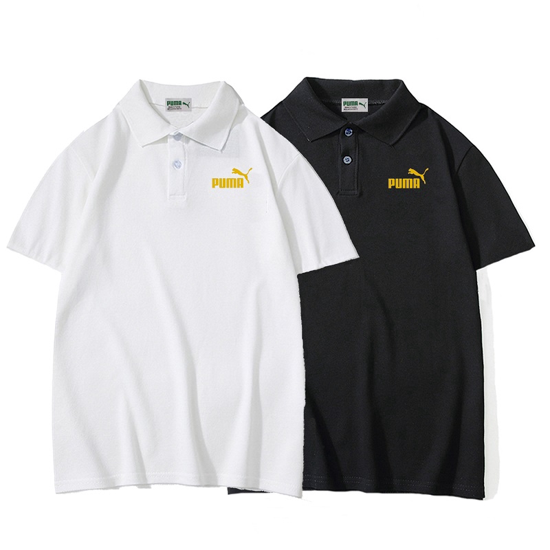 puma t shirts with collar white