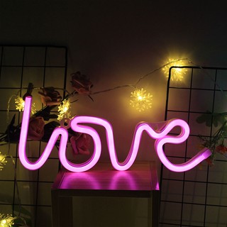 Crh Love Neon Night Light Decor Fairy Led Light Kids Home Bed Room