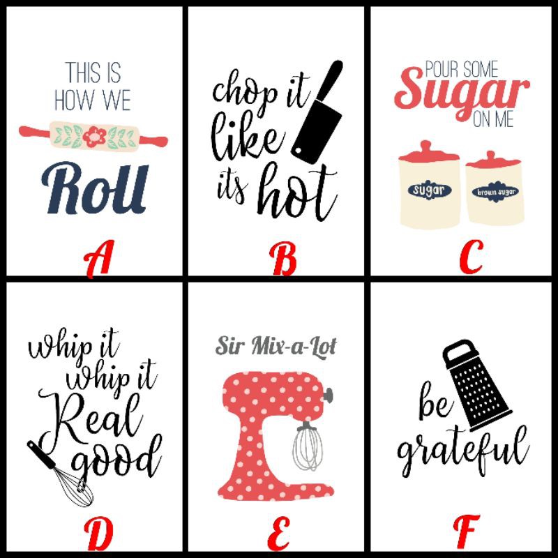 Batch 1 Kitchen Home Decor Wall Decor Positive Quotes Bible Verse