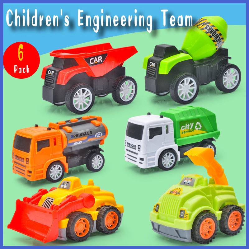 Engineering toy car children's engineering car excavator mixer set excavator toy gift Shopee