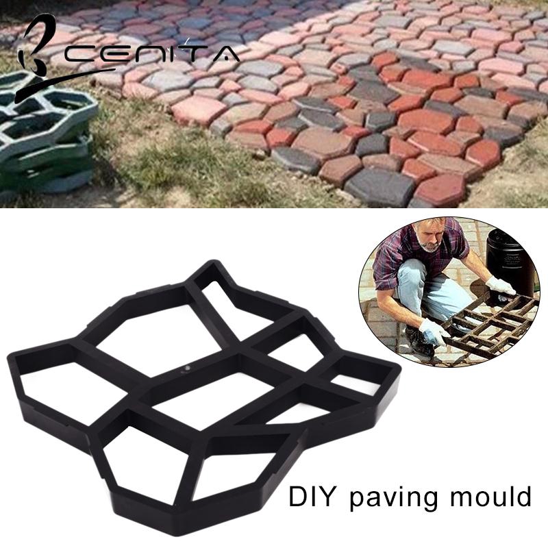 Centa Paving Mould Diy Black Cement Mold Durable Mold Pavement Irregular Template Garden Road Design Tool Shopee Philippines