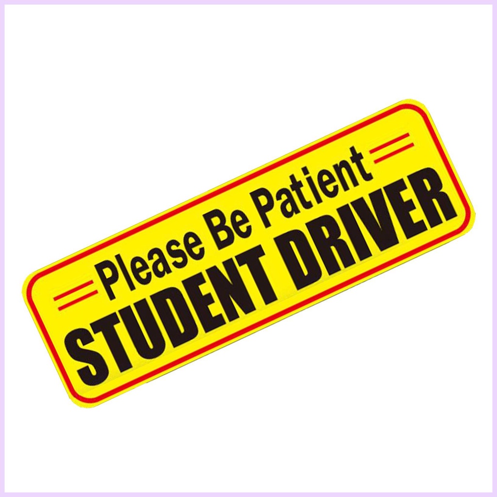 Student Driver Magnet for Car Student Driver Magnet Safety Sign Please ...