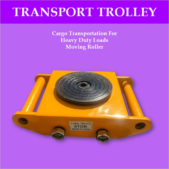 Mago 6t Rubber Steel Wheel Transport Trolley Cargo Transportation For 