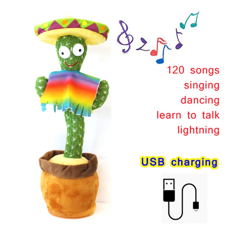 Dancing Cactus Toy Recording Talking 