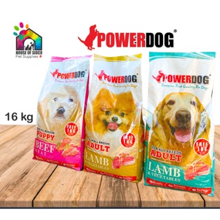 Powerdog 16kg Puppy & Adult Dog Dry Food