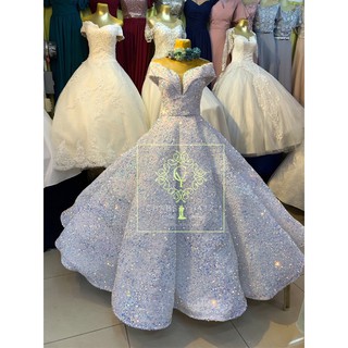 umbrella cut long gown