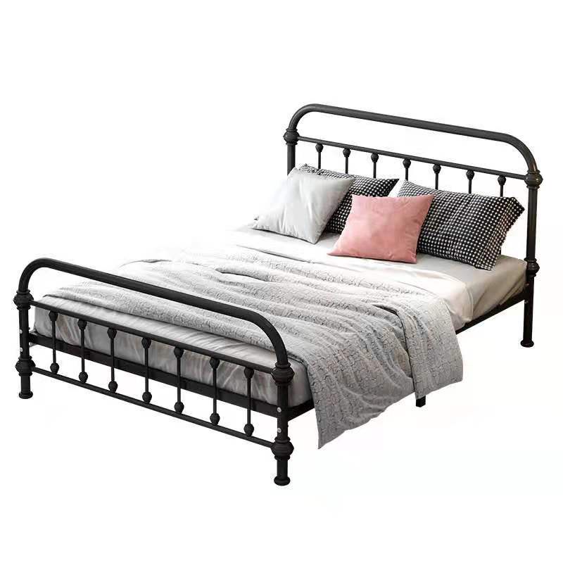 magnolia black metal bed