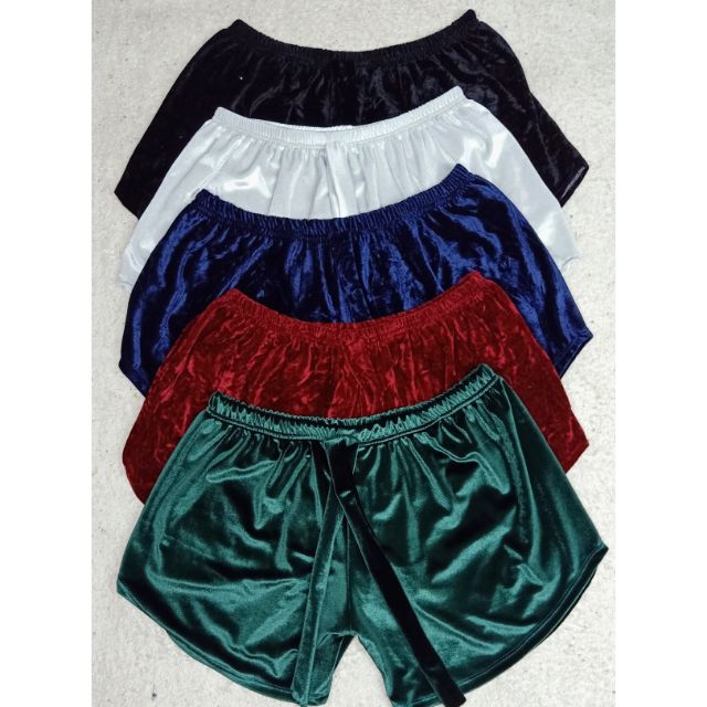 cheap velvet shorts