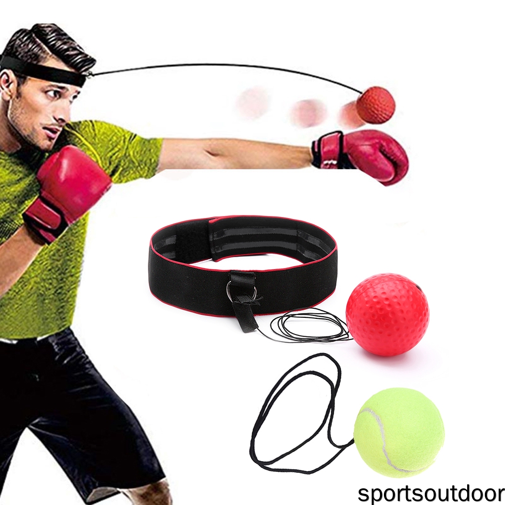 SYOSIN Boxing Reflex Ball with Adjustable Headband MMA Speed Training Reaction Training Hand Eye Coordination Training Boxing Fight Ball for Kids/Adults 