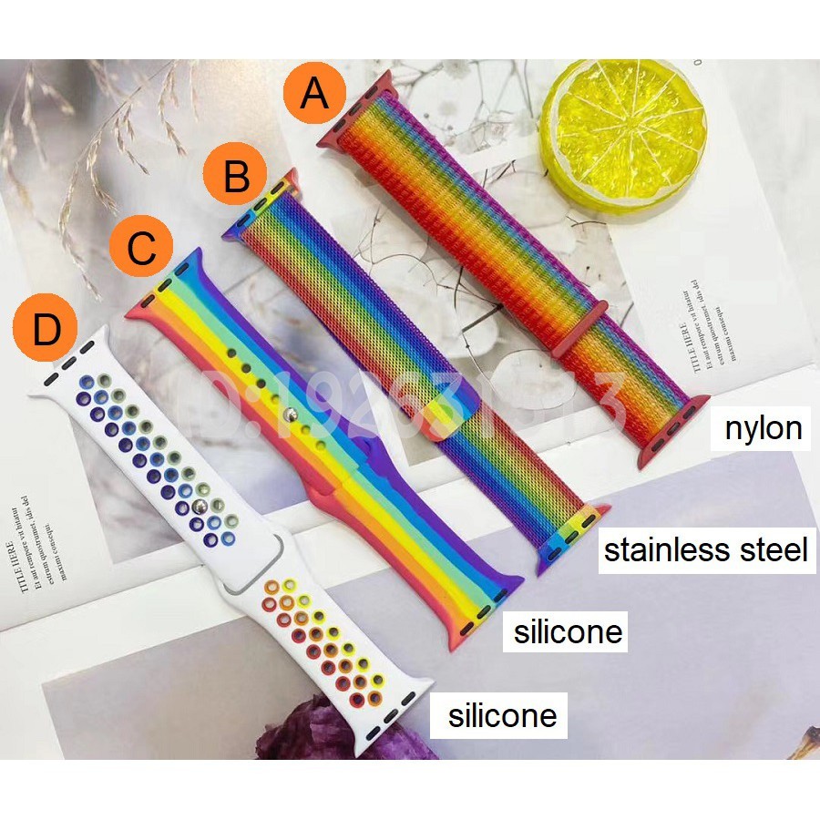 rainbow apple watch band 44mm