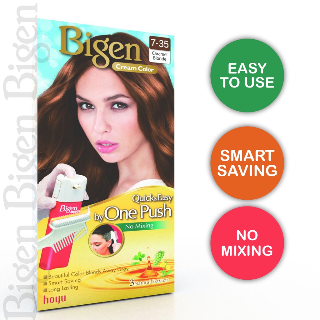 Bigen Cream Color One Push 11 Colors Available Hair Color Shopee Philippines 2691