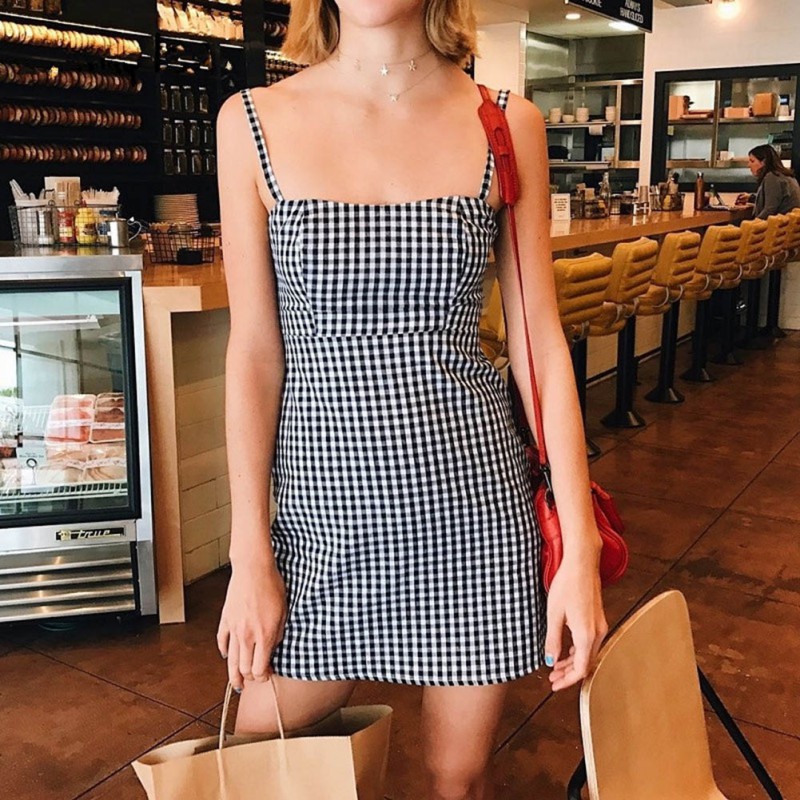 plaid summer dress