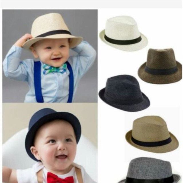 baby boy fedora hat