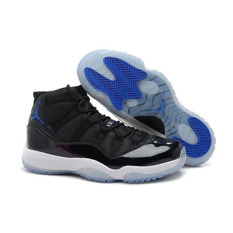 blue and white jordans 11