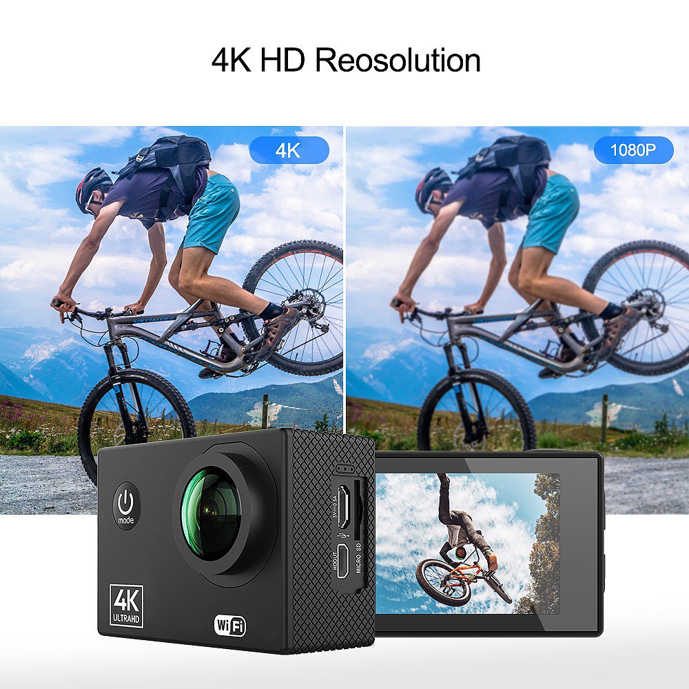 At Q40c Action Camera 2 7k 30fps 1080p 60fps Wifi 24mp Ultra Hd Lkj Shopee Philippines