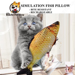 Funny Simulation Plush Catnip Toy Lifelike Artificial Fish Pet Cat Kitten Teaser