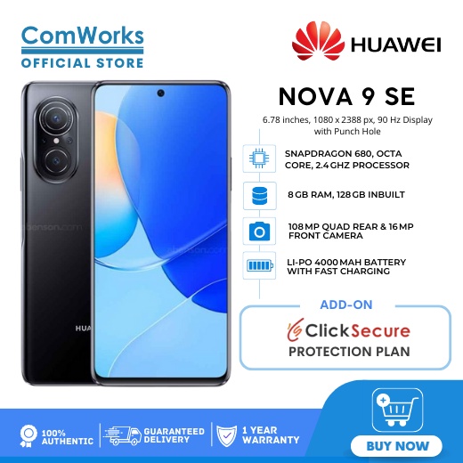 ComWorks Official Store | Huawei Nova 9 SE | 8GB / 128GB | 6.78 inches ...