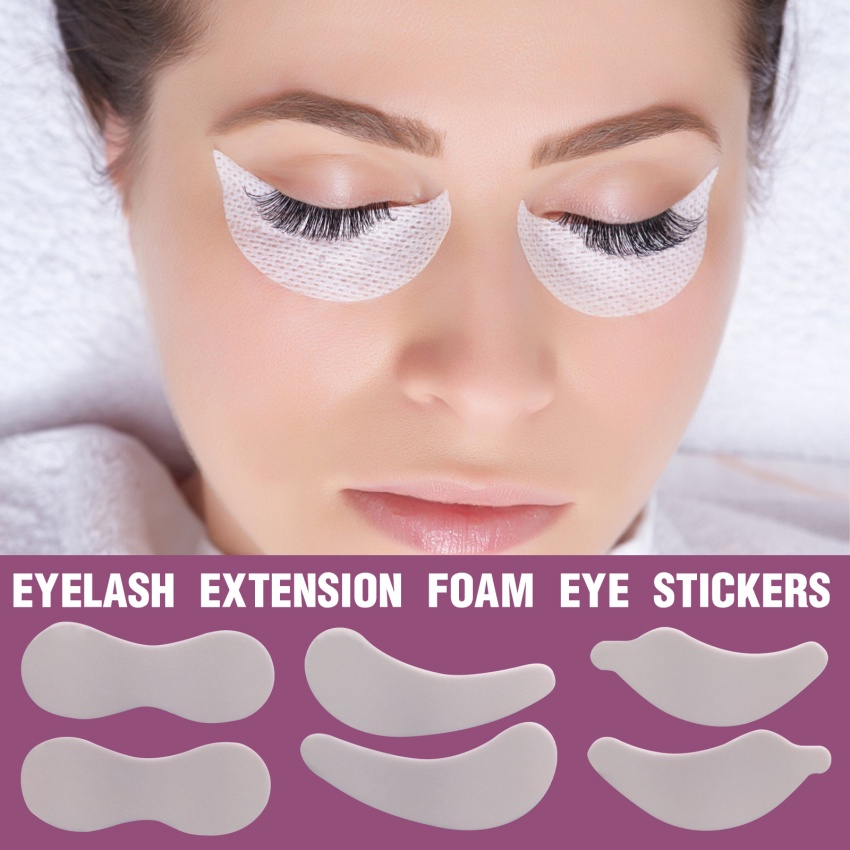 Micro Foaming Eyepads Lint Free Eye Patch Soft Eyelash Extension Patches Professional Eyepatch