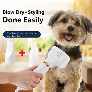 2 in 1 Pet Hair Dryers Portable Blower with Slicker Brush Pet Hair Comb for Cats Dogs Cleaning