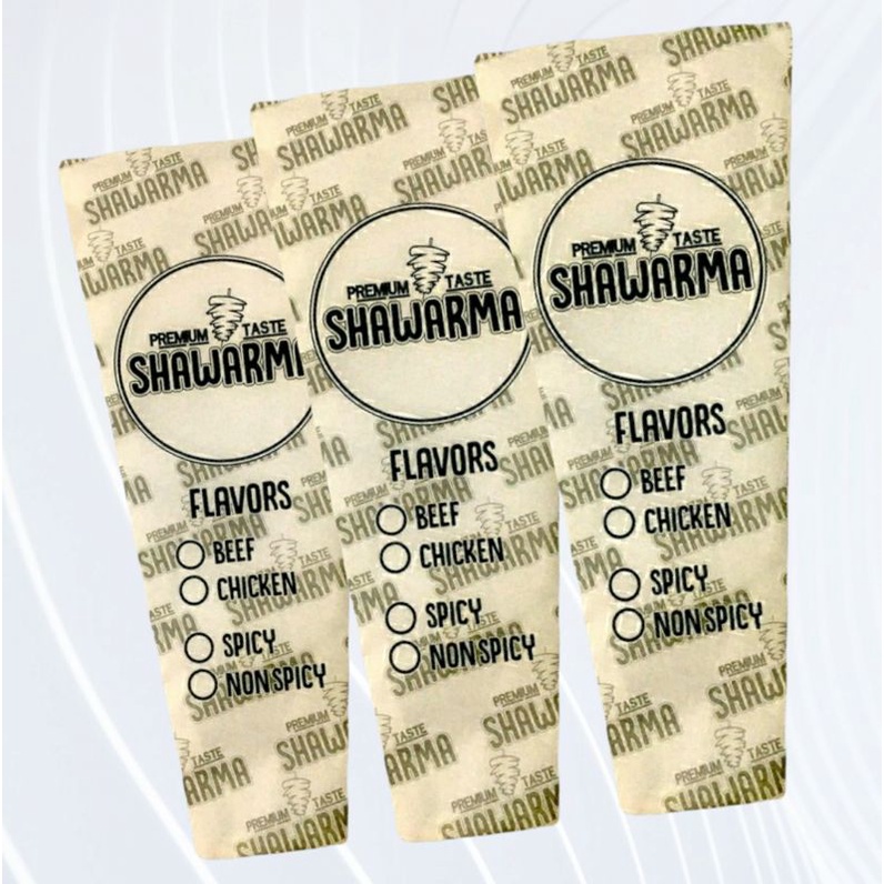 Shawarma wrapper black 100 pcs | Shopee Philippines