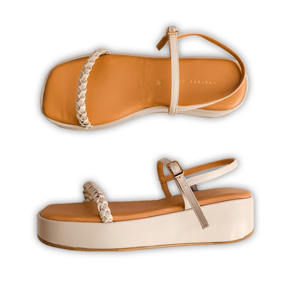 platform braid sandal