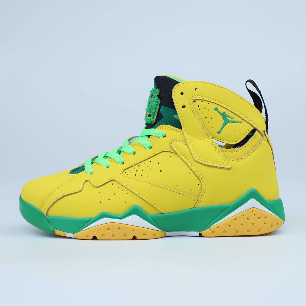 yellow and green nike shoes