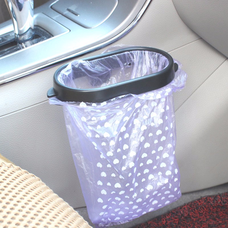 Foldable Car Organizer Frame Trash Bag Garbage Holder Bag Shopee
