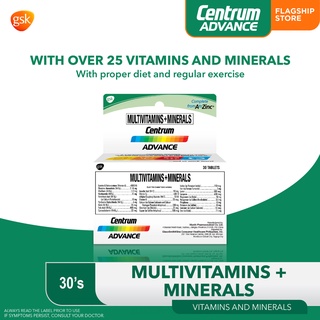 Centrum Advance Multivitamins+Minerals 30 tablets for Immunity and more with Vitamin C and Zinc #4