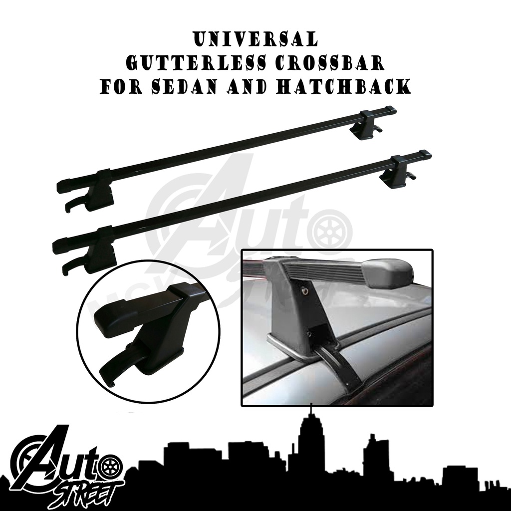 Universal Gutterless Crossbar for all types of Sedans and Hatchbacks