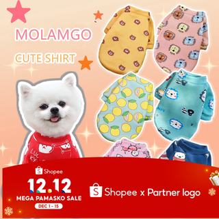 MOLAMGO Dog Vest Pet Shirt Clothes for Shih Tzu Male Pet Clothes for Dog Puppy CLothes for Female Christmas