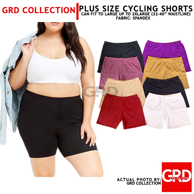 plus size padded shorts