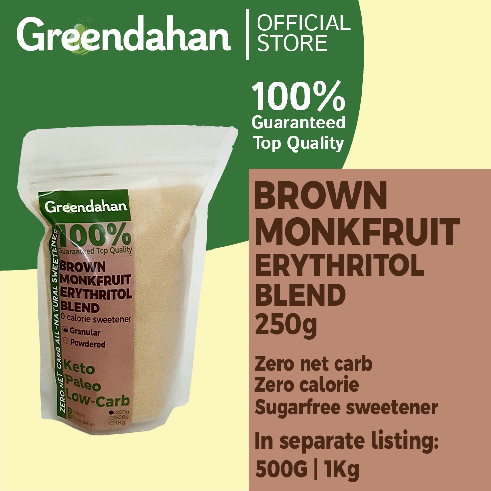 sale-greendahan-brown-monkfruit-erythritol-blend-granules-250g-keto