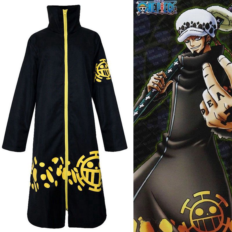 Costumes Reenactment Theatre Anime One Piece Trafalgar Law Cloak Pants Hat Halloween Party Cosplay Costume Costumes