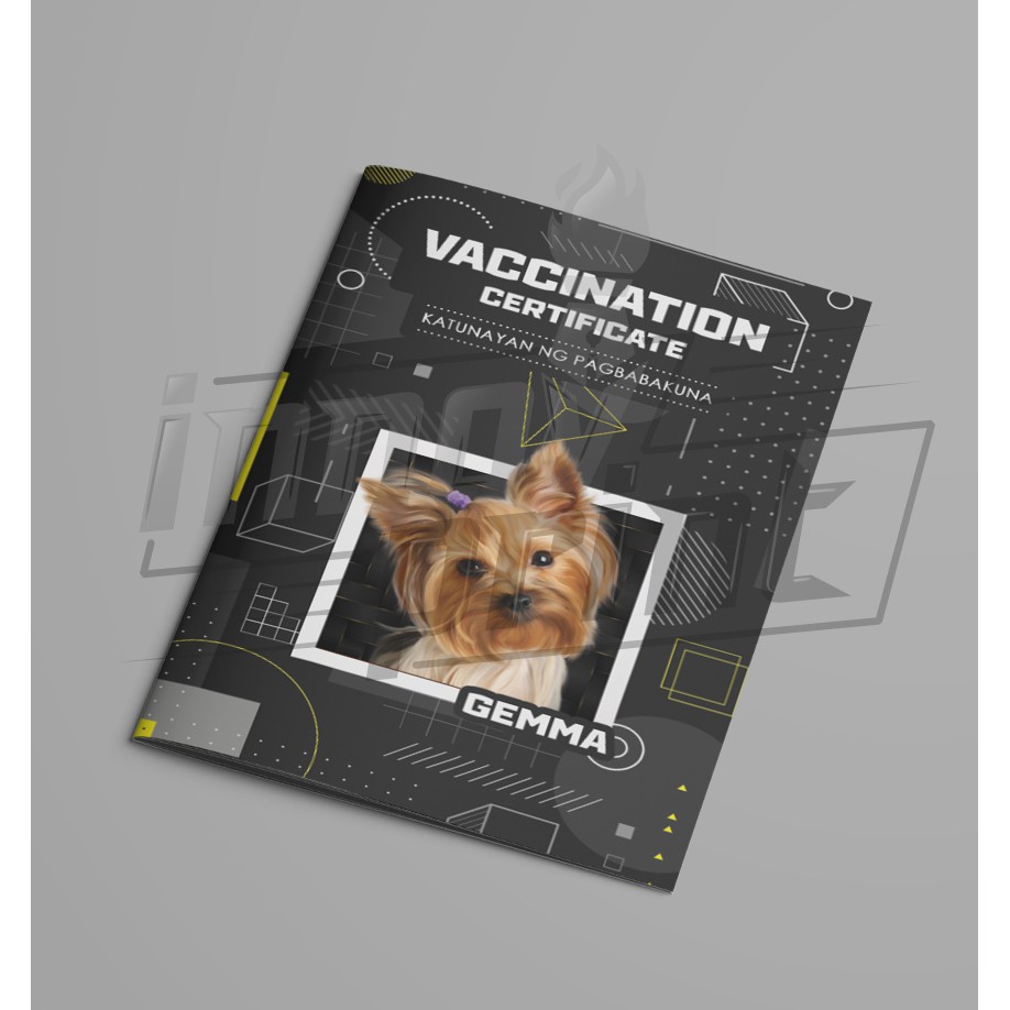 【Ready Stock】Pet Vaccination Card with Unique Templates #6