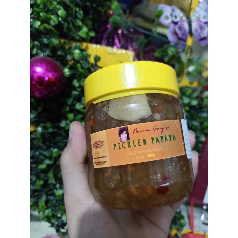 Atchara Achara Pickled Papaya 300 grams in plastic bottle from Cafe