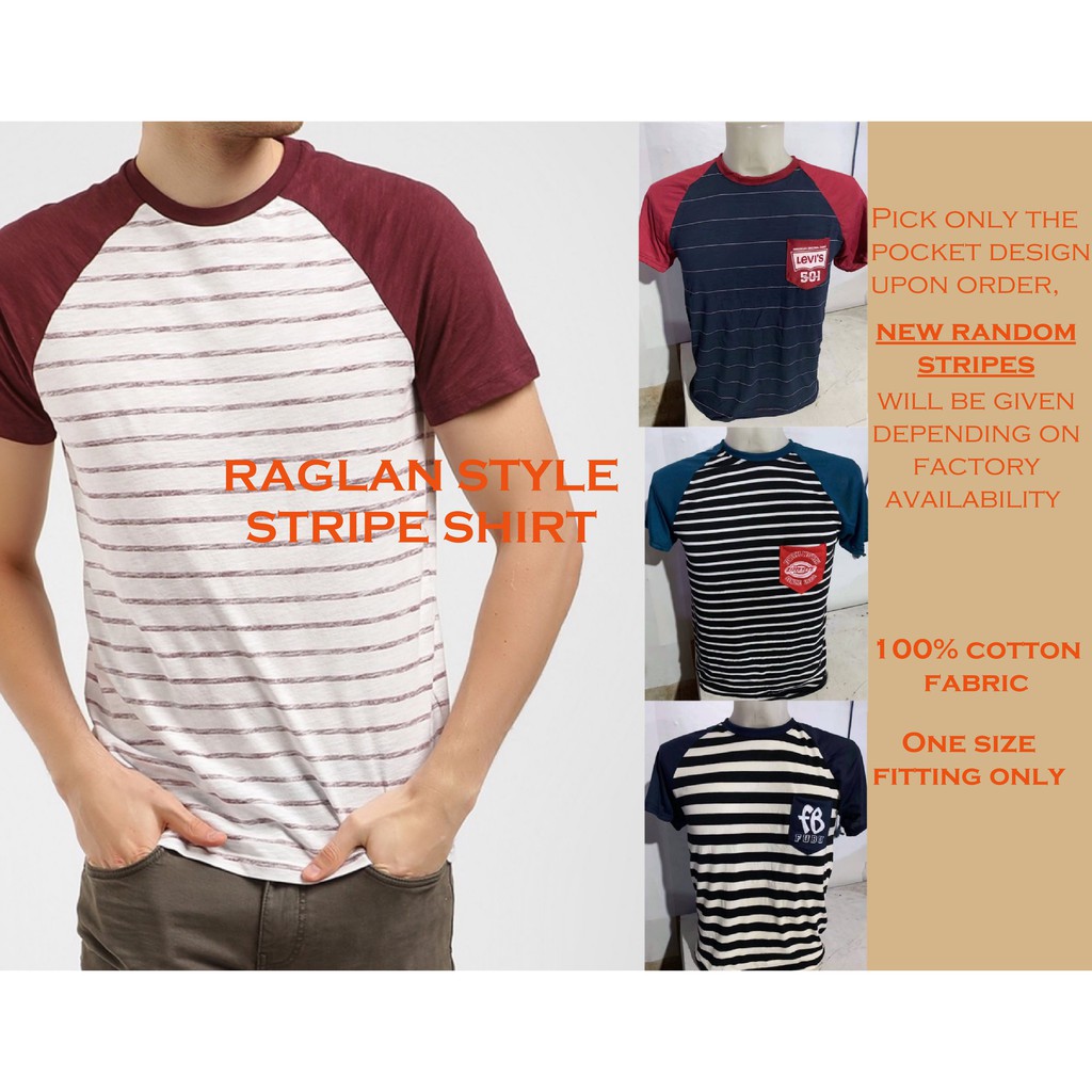 striped raglan shirts