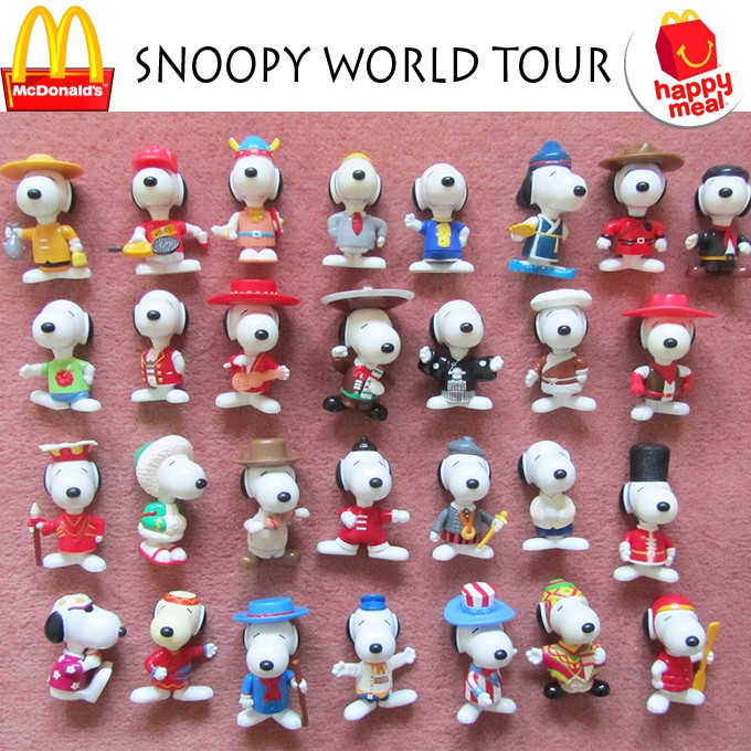 Mcdo Happy Meal Toy Snoopy World Tour Vintage Sold Per Piece Shopee Philippines