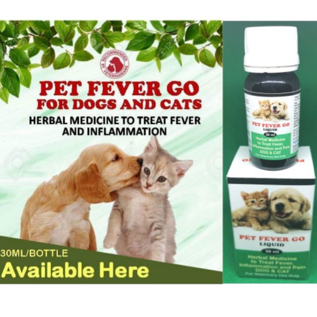 PET FEVER GO LIQUID HERBAL MEDICINE FOR DOGS AND CATS Shopee Philippines