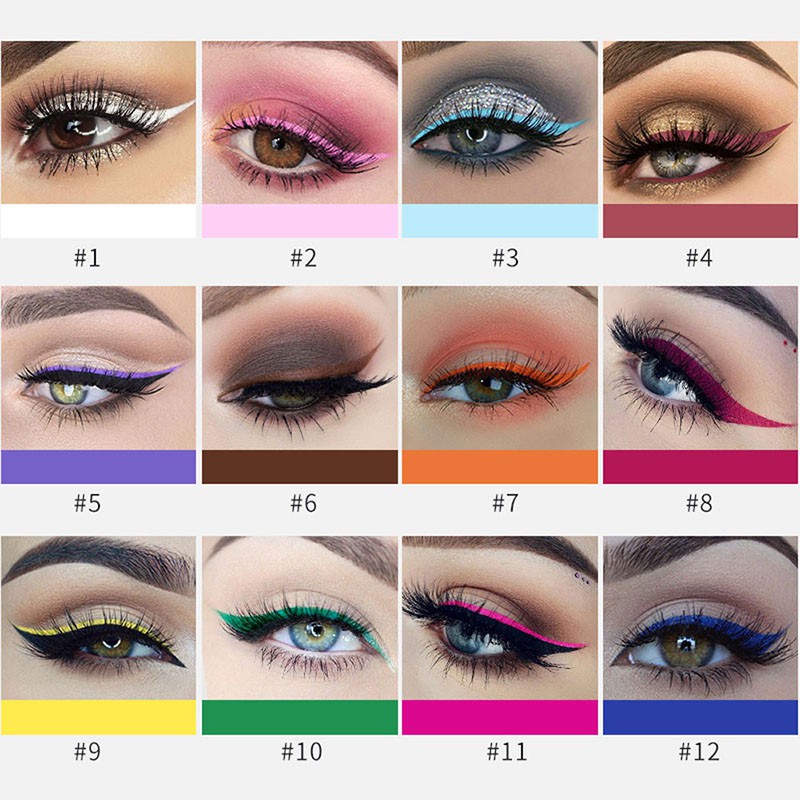 different color liquid eyeliner