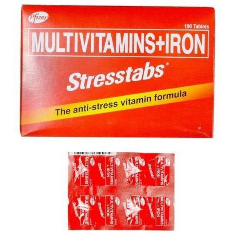 STRESSTABS Multivitamins+Iron (4 caplets) | Shopee Philippines