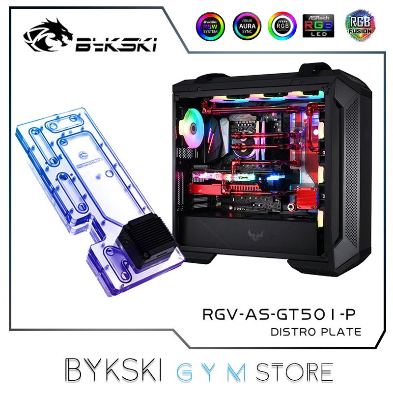 Bykski Distro Plate Kit For Asus Rog Gx Case X Radiator For Diy Water Cooling System